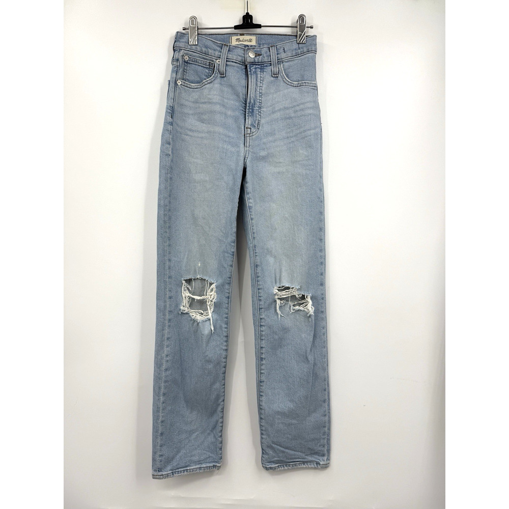 Madewell The Perfect‎ Vintage Jean Womens Distressed Light Wash High Rise Sz 23